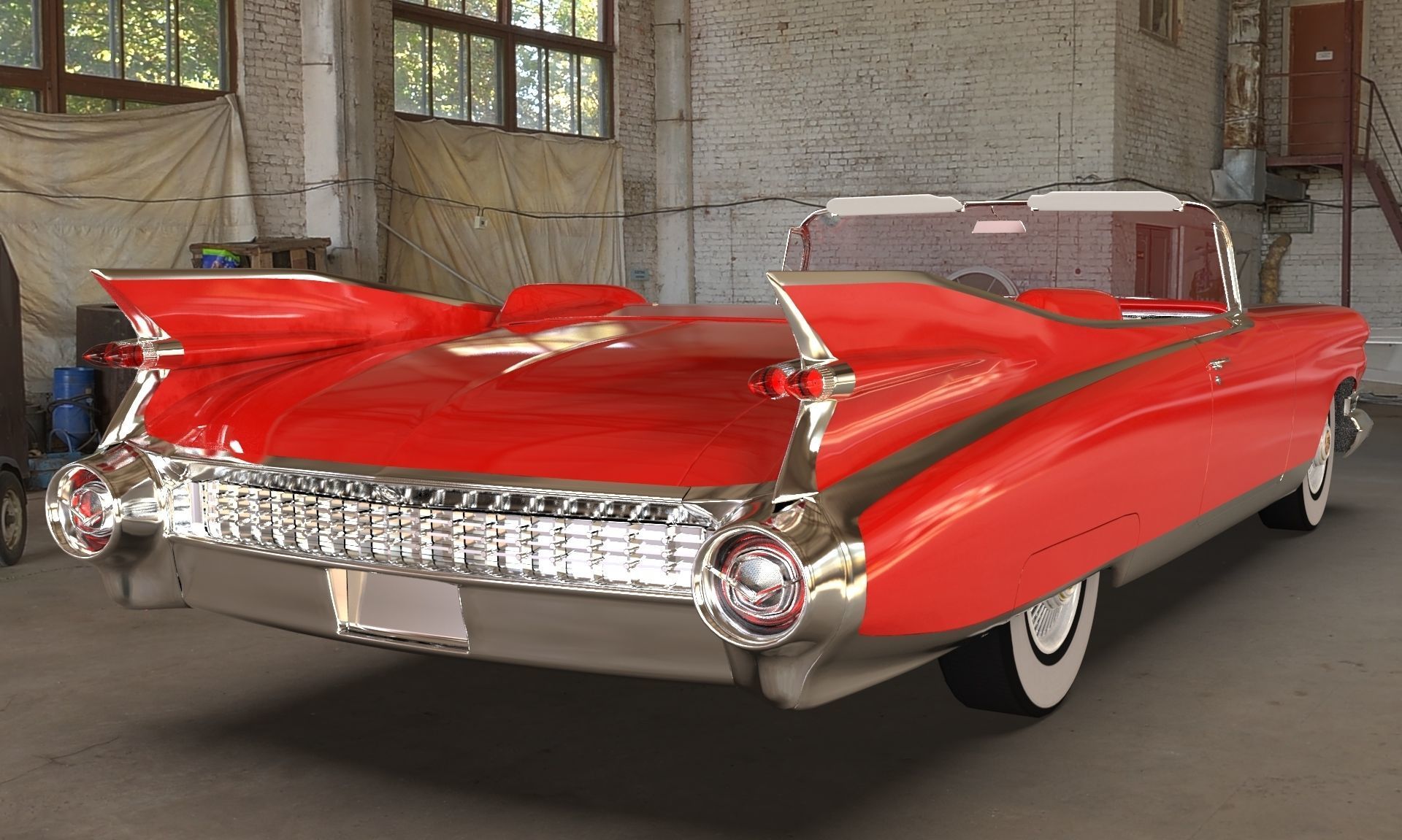 Cadillac Eldorado Biarritz 1959 blender Low-poly 3D model_15