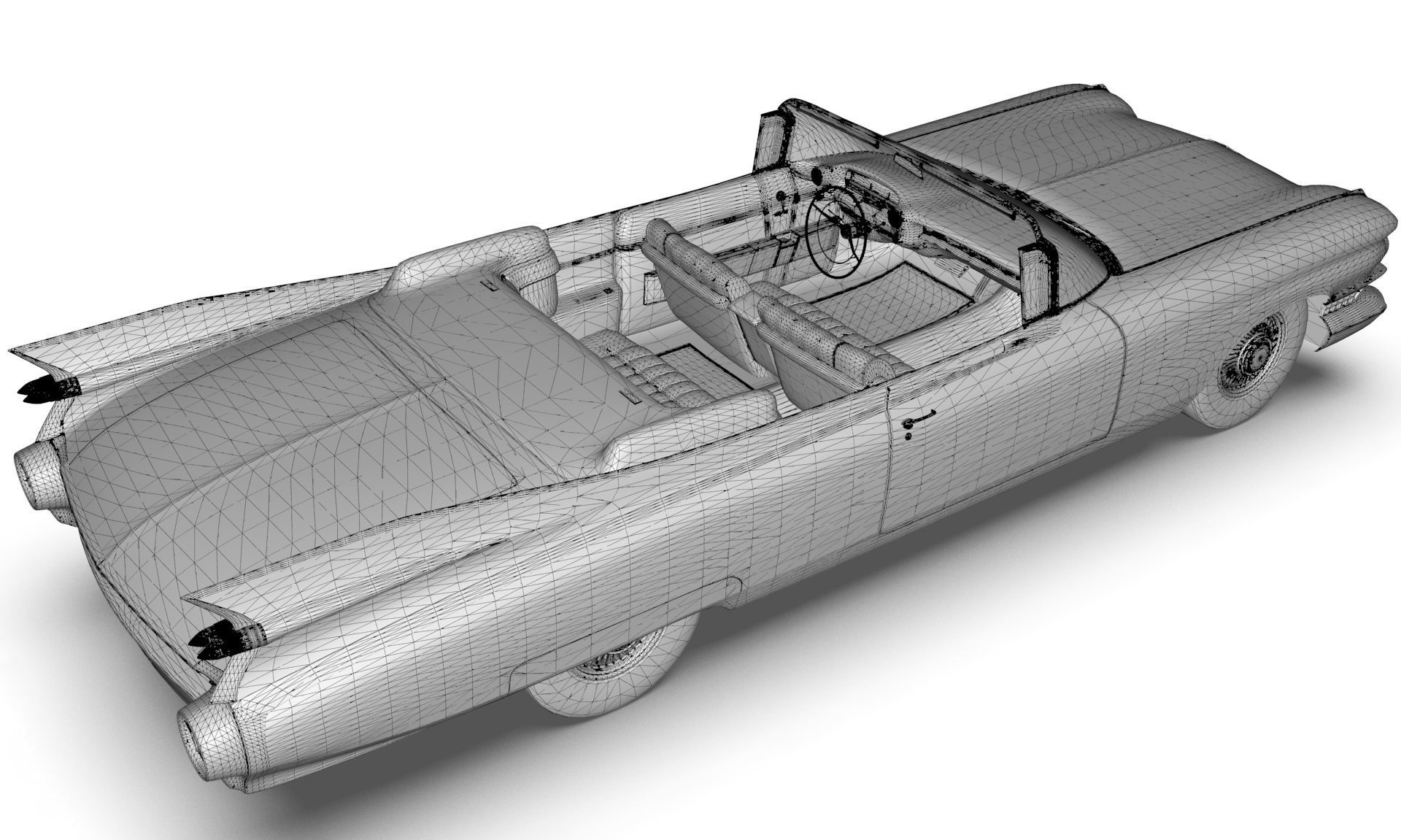 Cadillac Eldorado Biarritz 1959 blender Low-poly 3D model_24