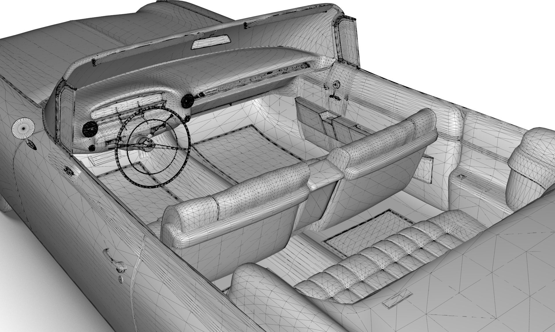 Cadillac Eldorado Biarritz 1959 blender Low-poly 3D model_25