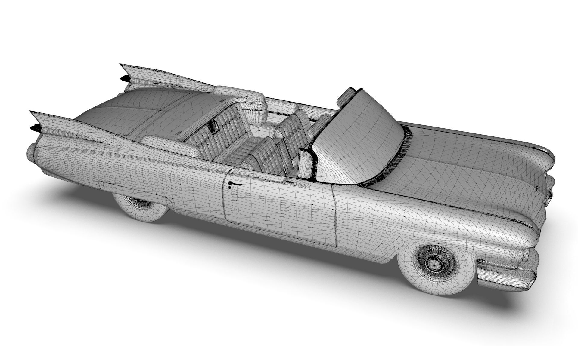 Cadillac Eldorado Biarritz 1959 blender Low-poly 3D model_23