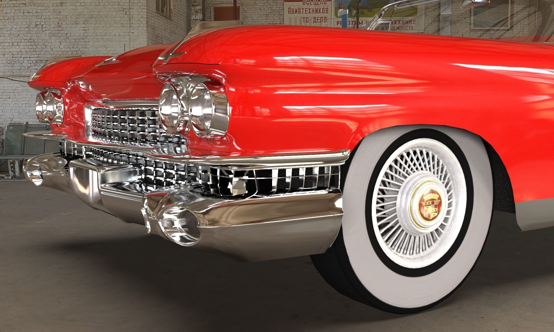 Cadillac Eldorado Biarritz 1959 blender Low-poly 3D model_10