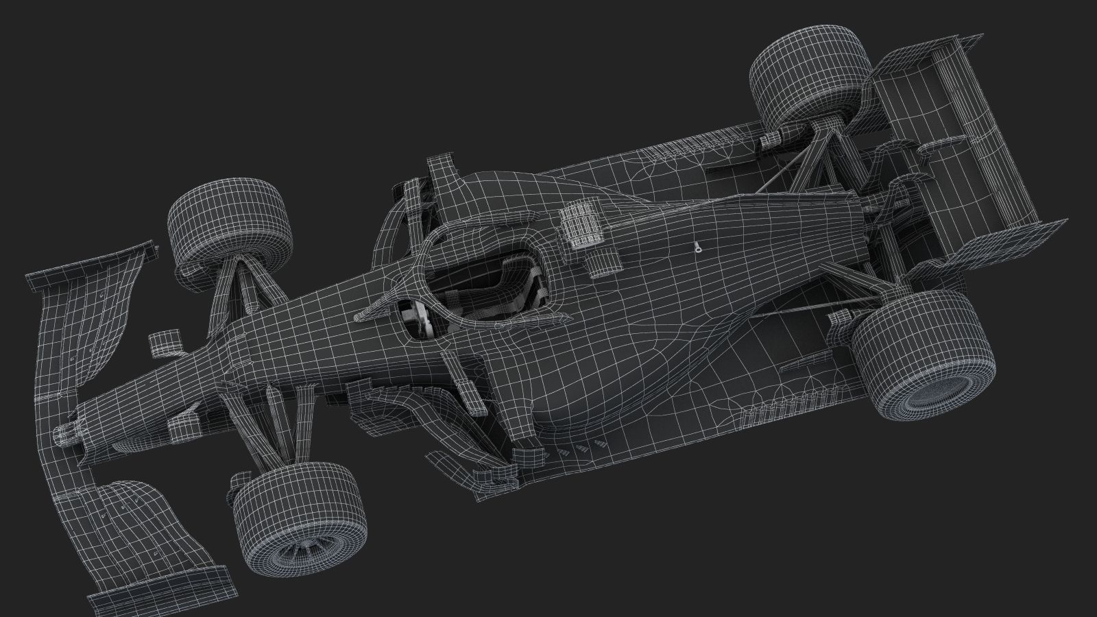 F1 Red Bull RB16  2020 3D model_12