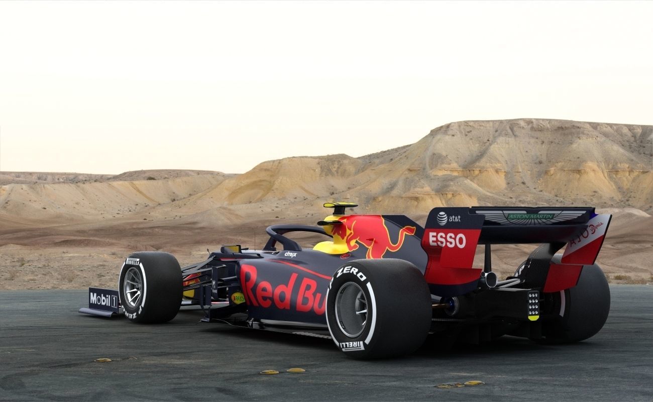 F1 Red Bull RB16  2020 3D model_4