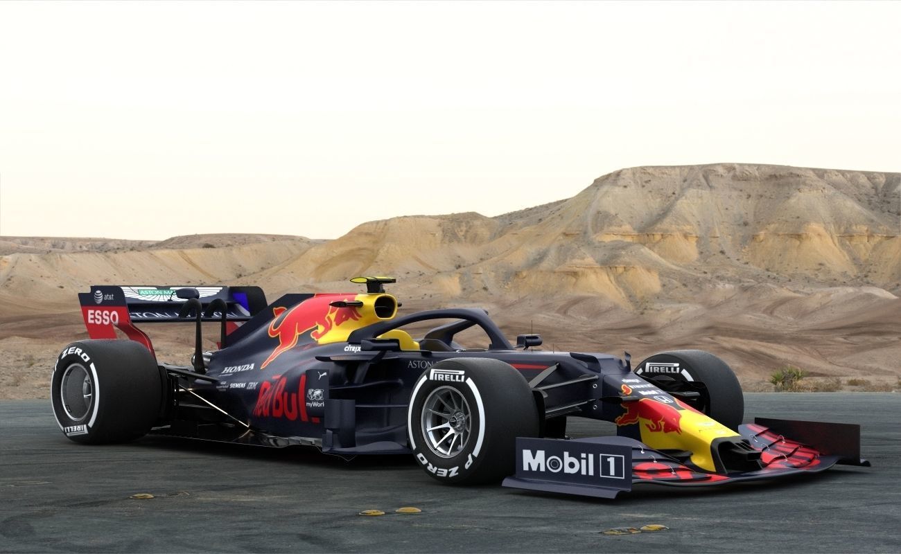 F1 Red Bull RB16  2020 3D model_8