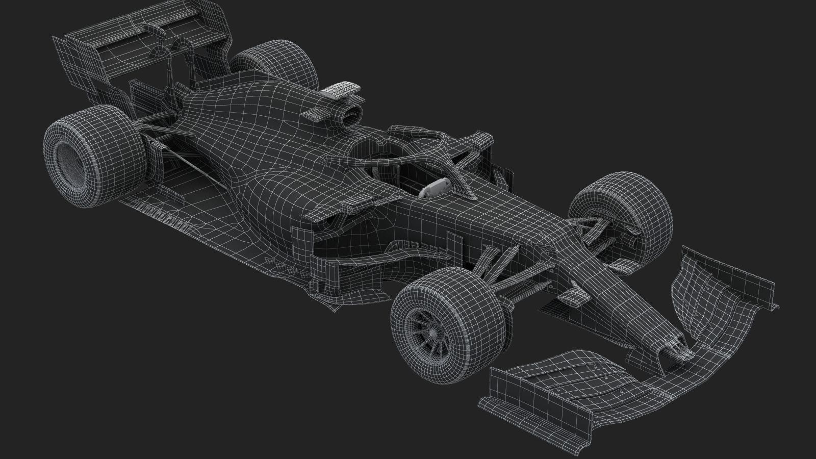 F1 Red Bull RB16  2020 3D model_14