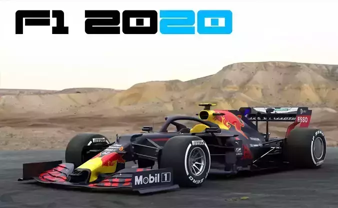 F1 Red Bull RB16  2020 3D model