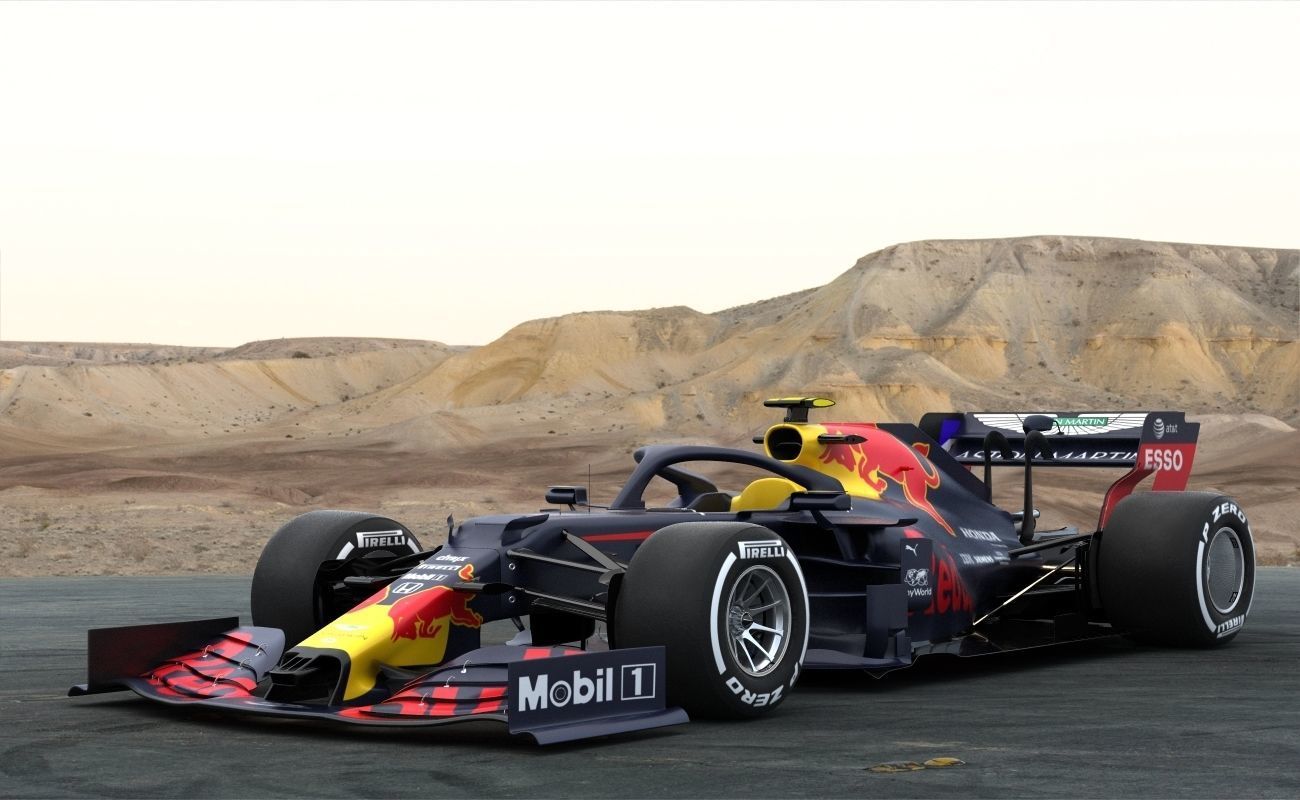 F1 Red Bull RB16  2020 3D model_1