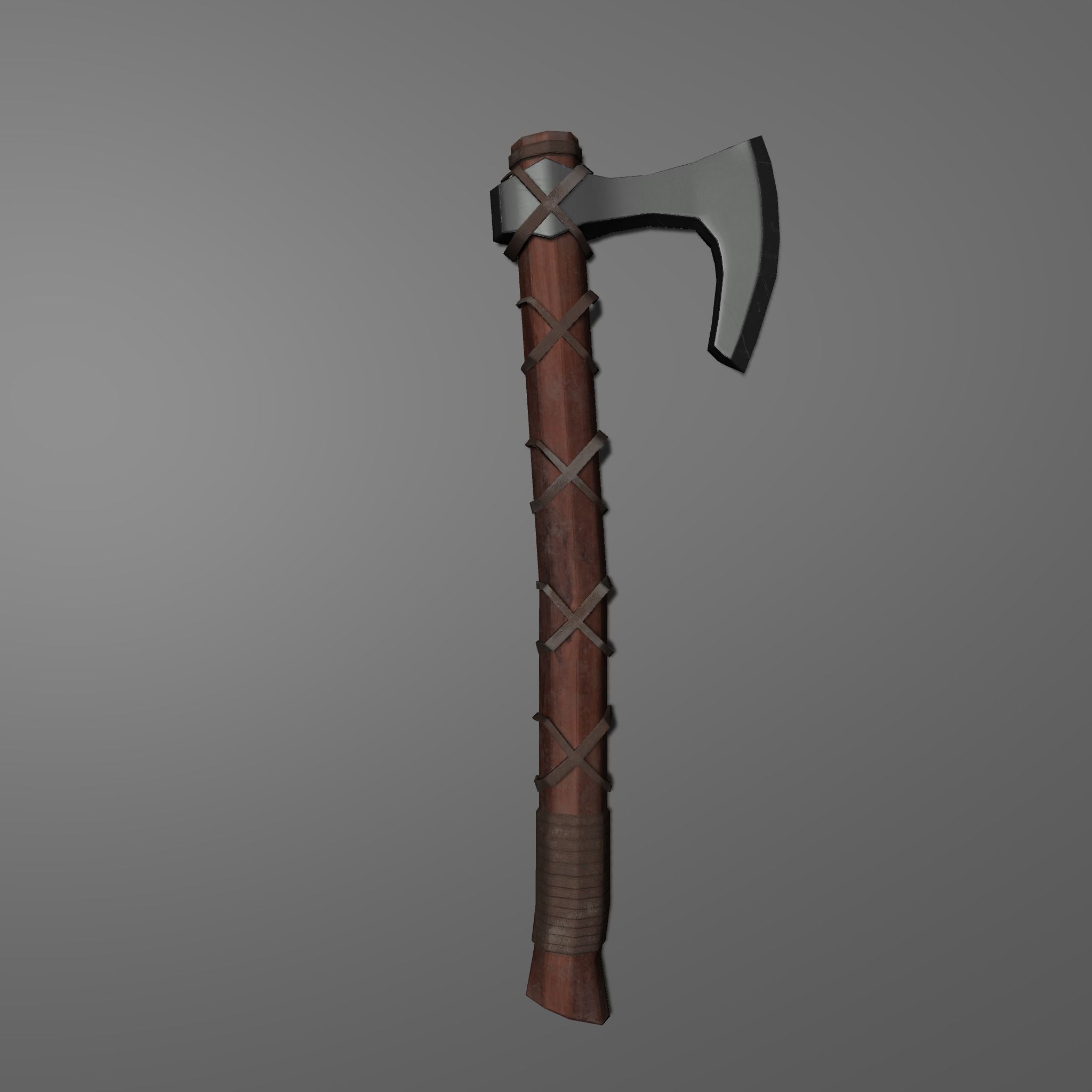 5 Axe Package Low-poly 3D model_8