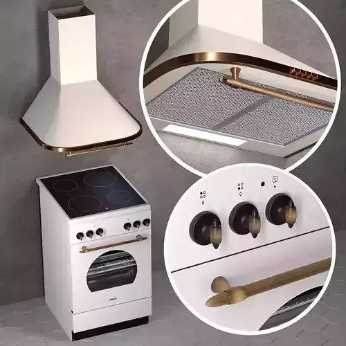 Stove with range hood
