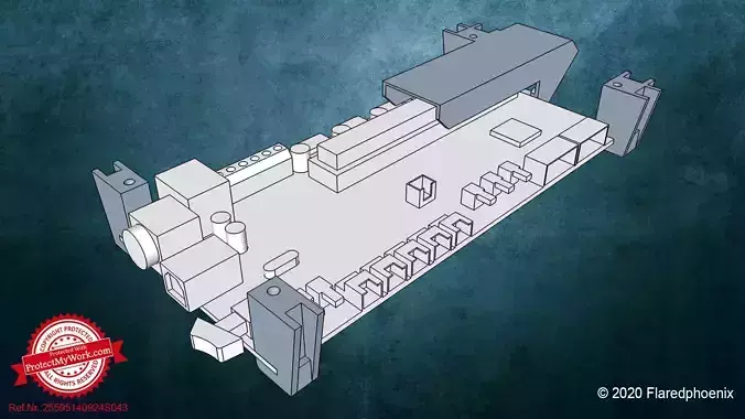 Ultimaker 2 Mainboard Bracket 3D print model