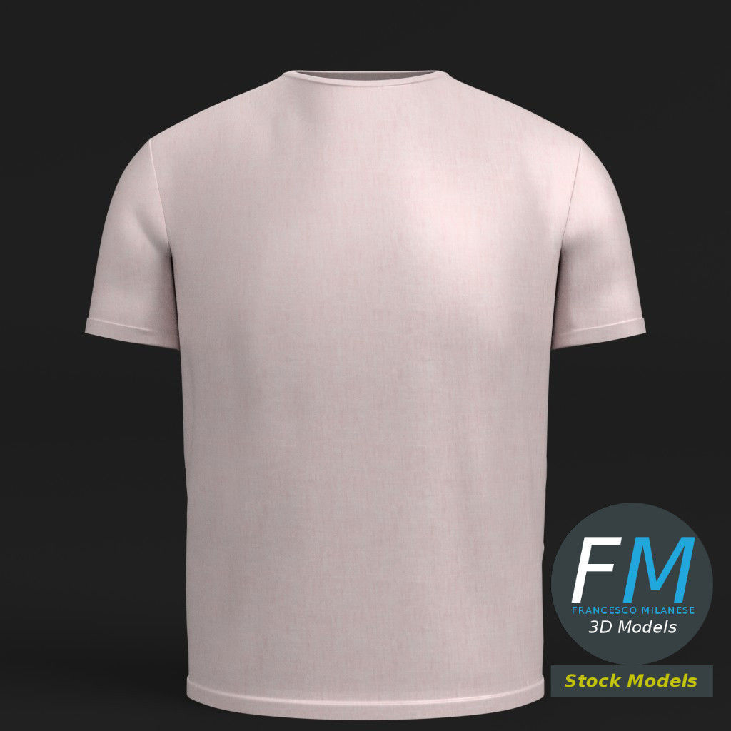 T-Shirt t - shirt 3D model_3