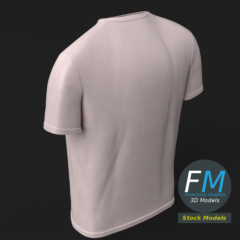 T-Shirt t - shirt 3D model_5