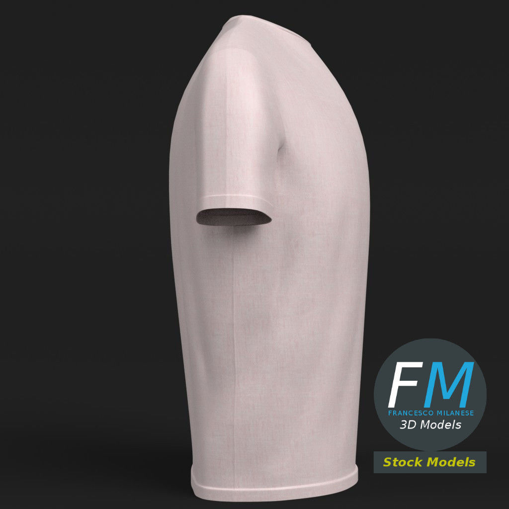 T-Shirt t - shirt 3D model_4