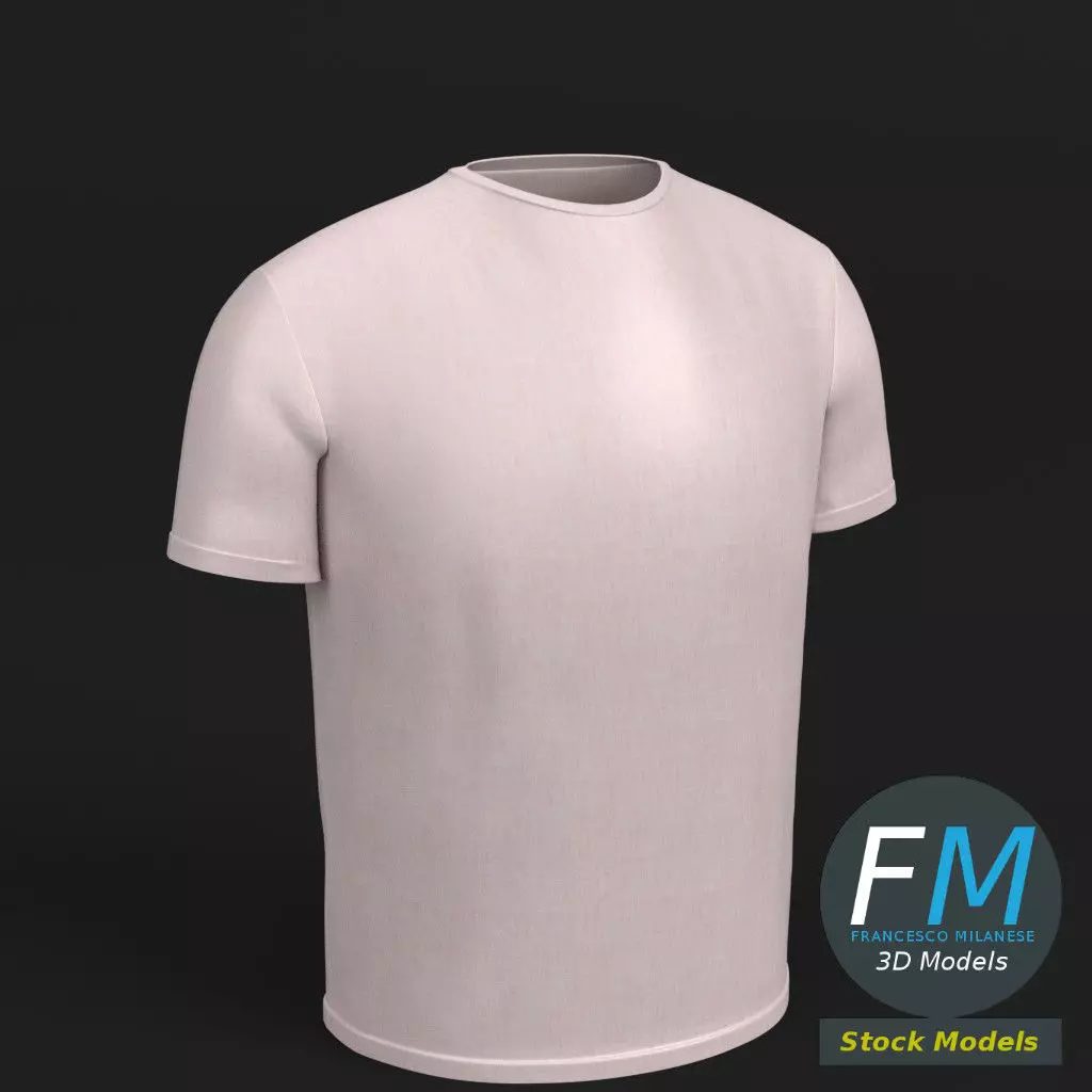 T-Shirt t - shirt 3D model_0
