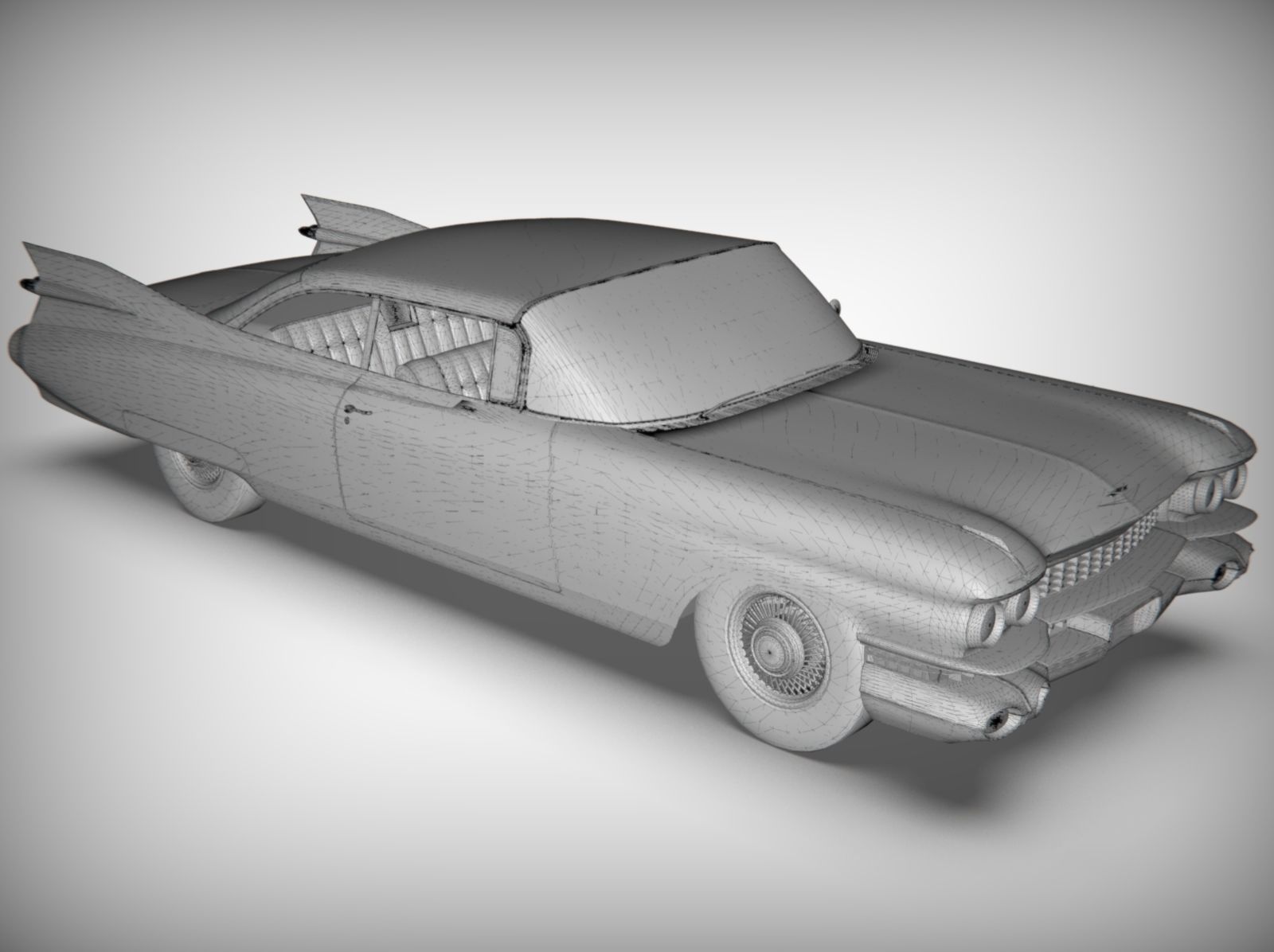 Cadillac coupe de ville 1959 blender 3D model_13