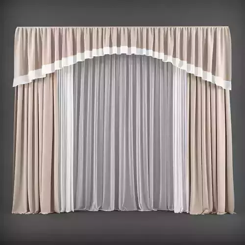 Curtain 3D model 22