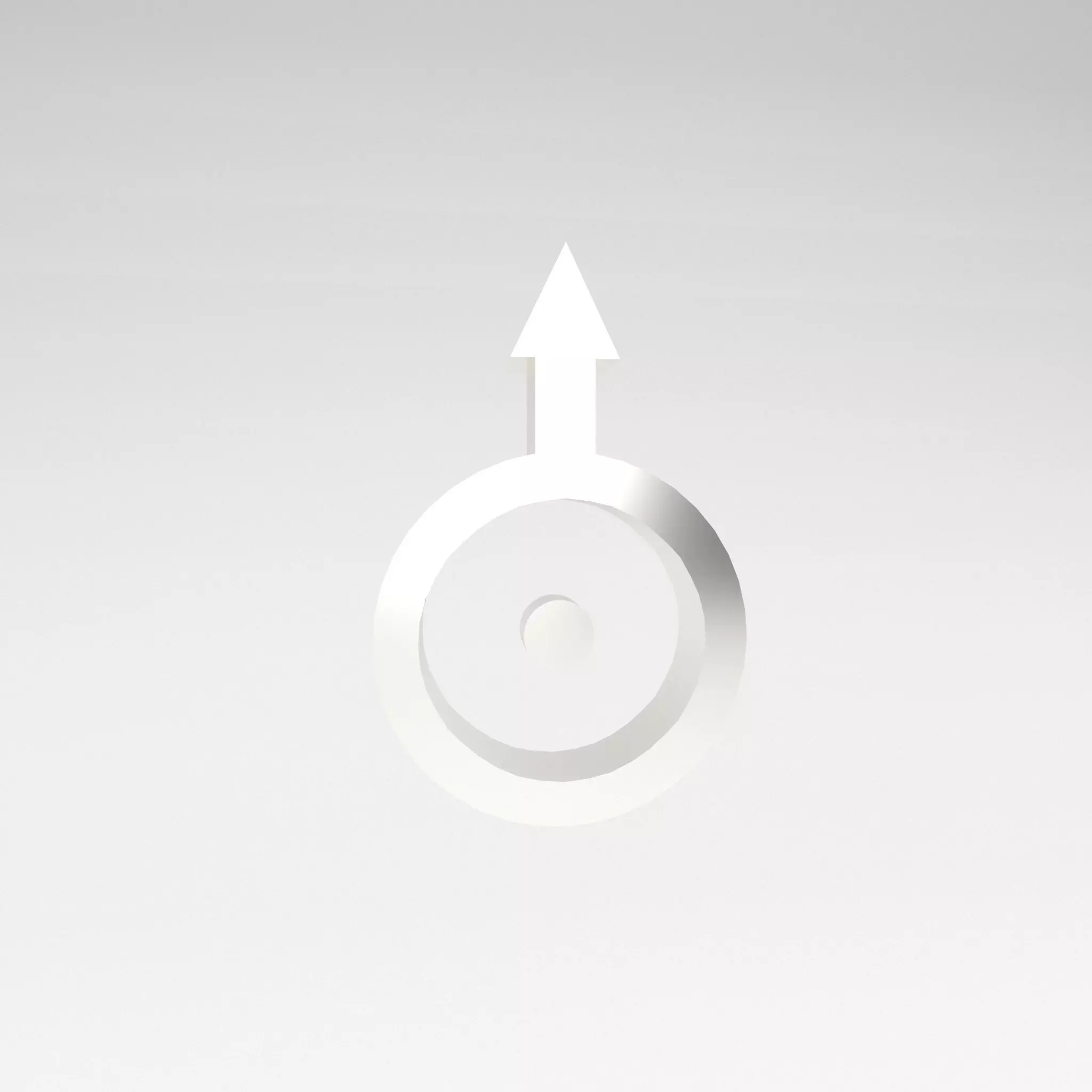 Uranus Symbol v1 004 Low-poly 3D model_0