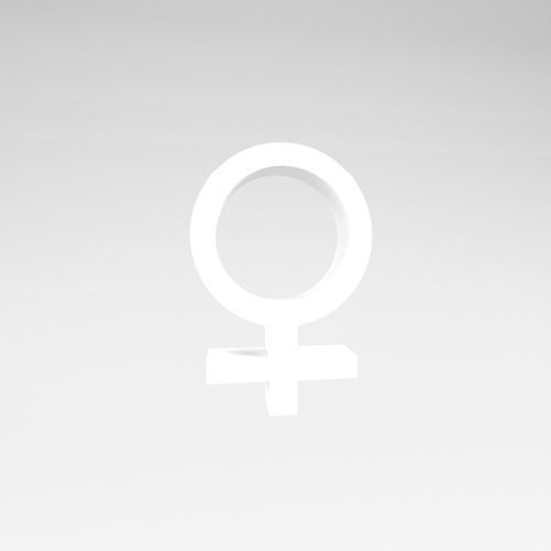 Venus Symbol v1 002 Low-poly 3D model