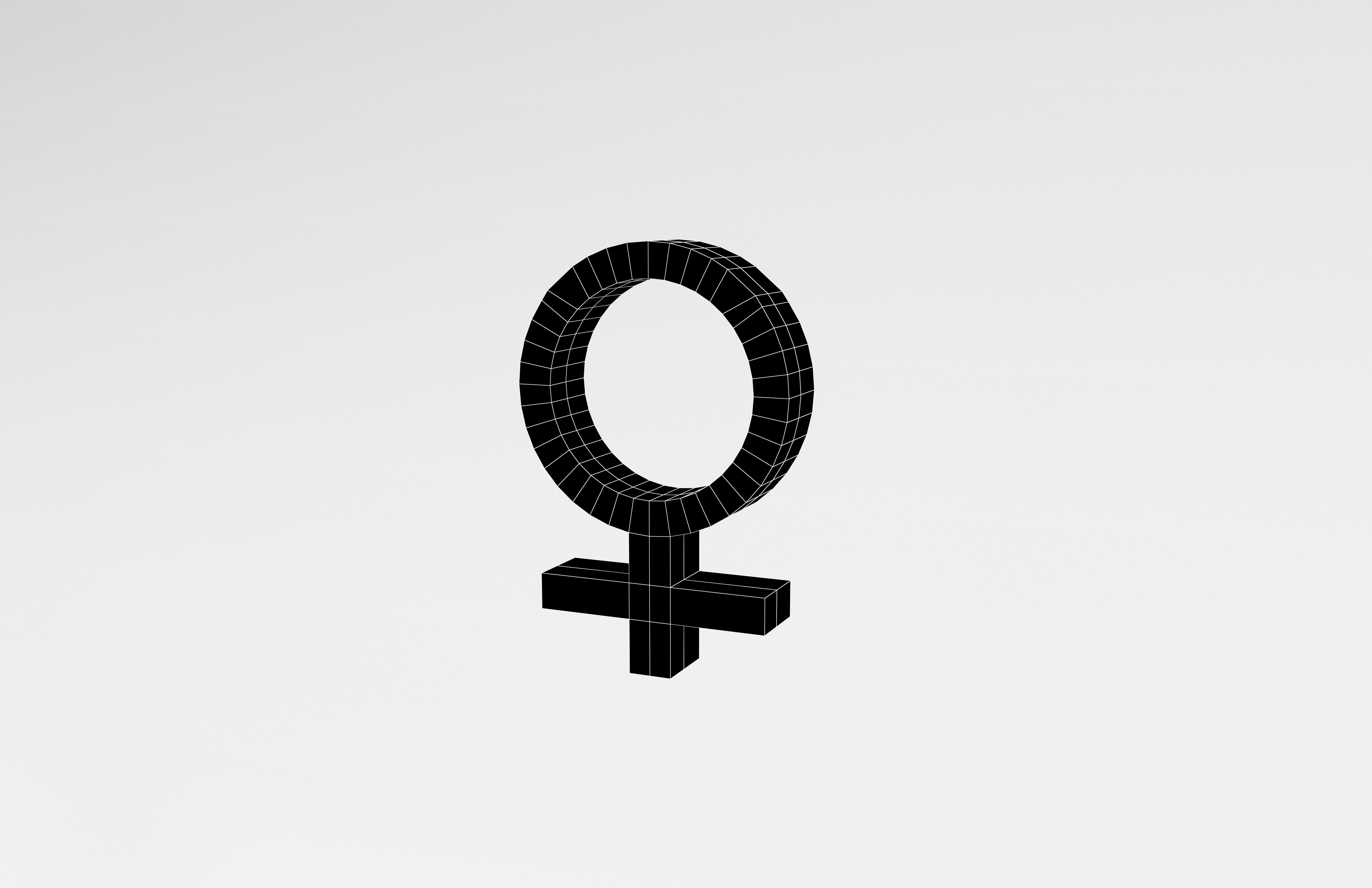 Venus Symbol v1 004 Low-poly 3D model_6