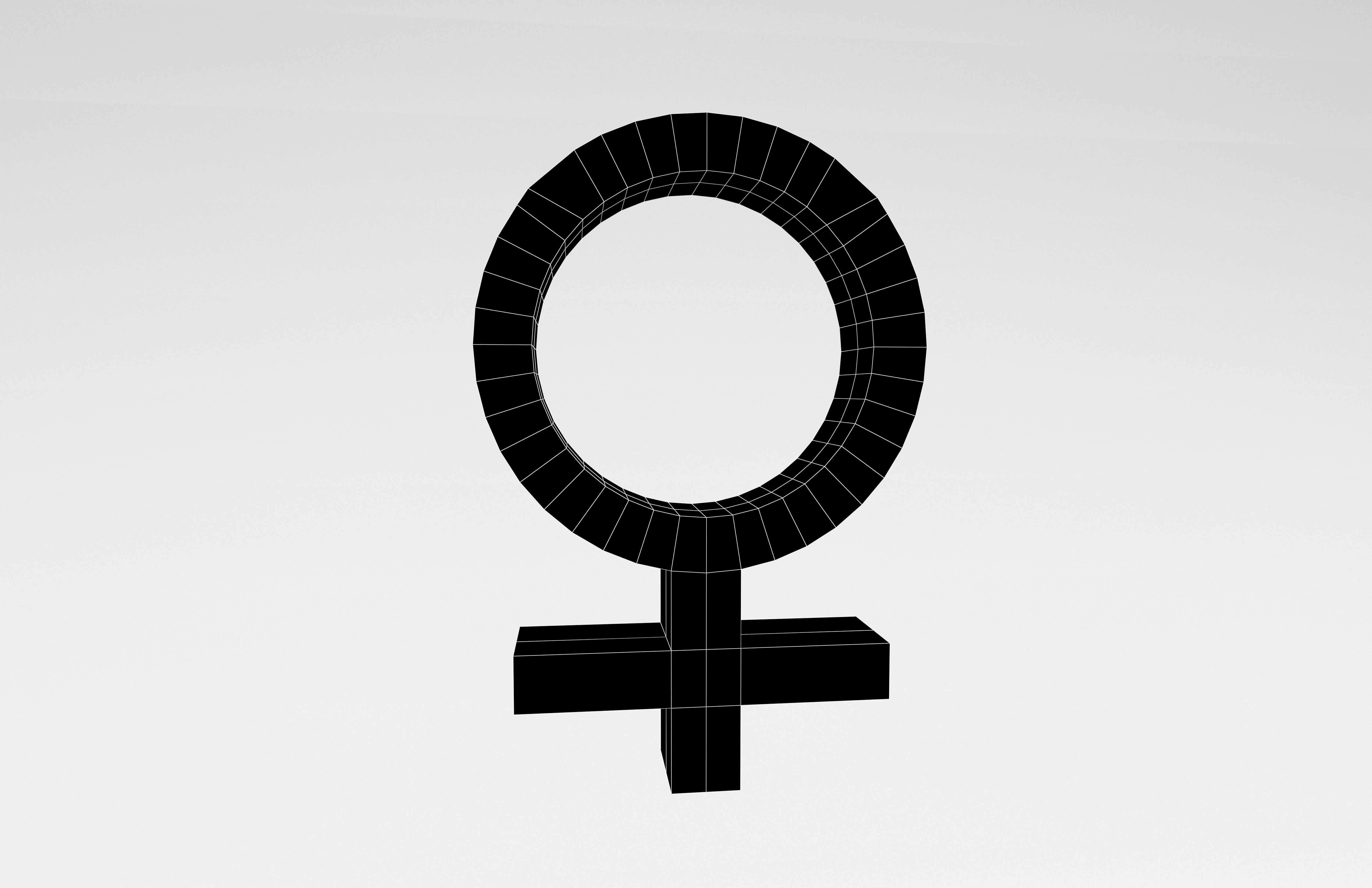 Venus Symbol v1 004 Low-poly 3D model_7