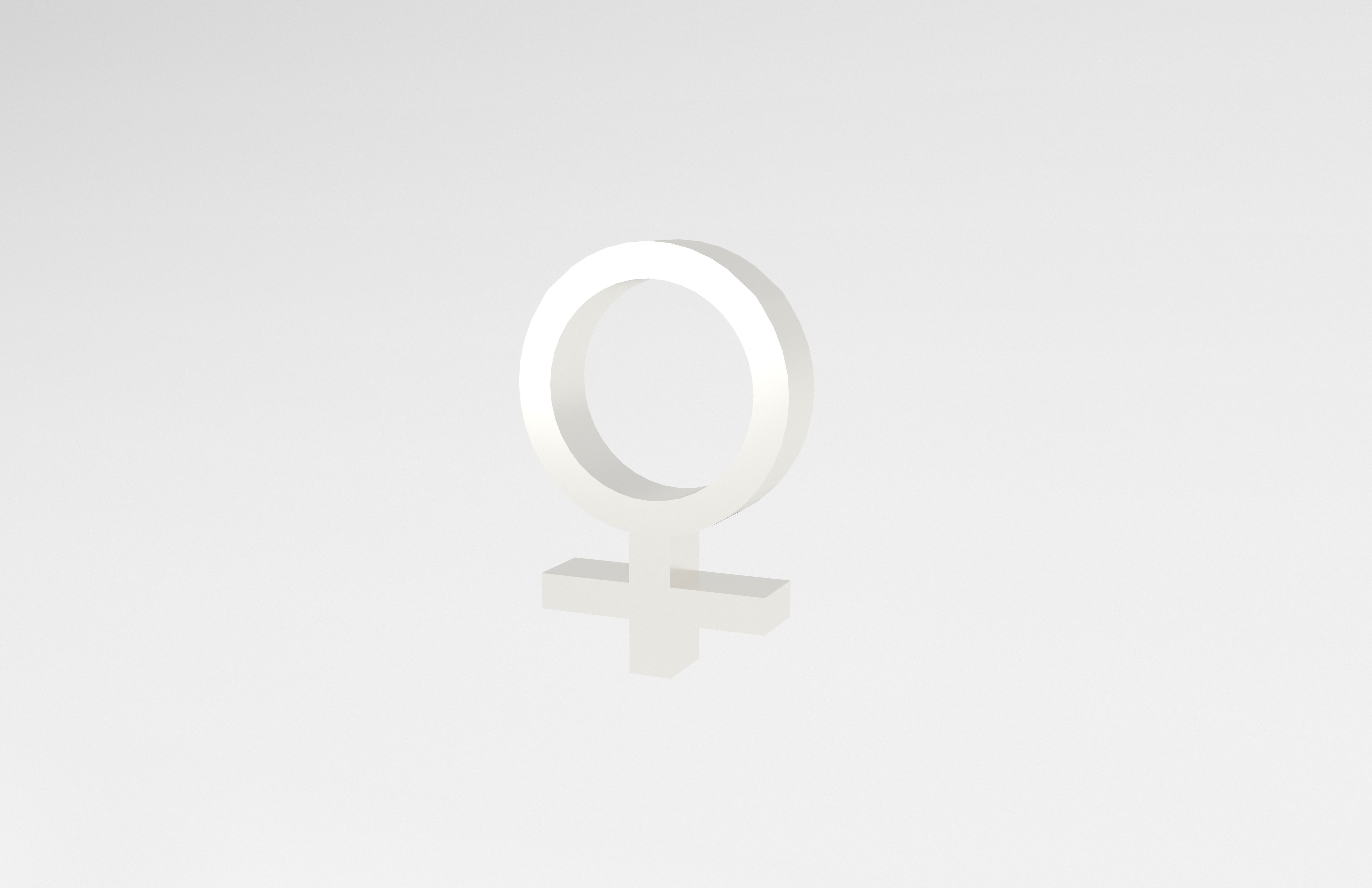 Venus Symbol v1 004 Low-poly 3D model_2