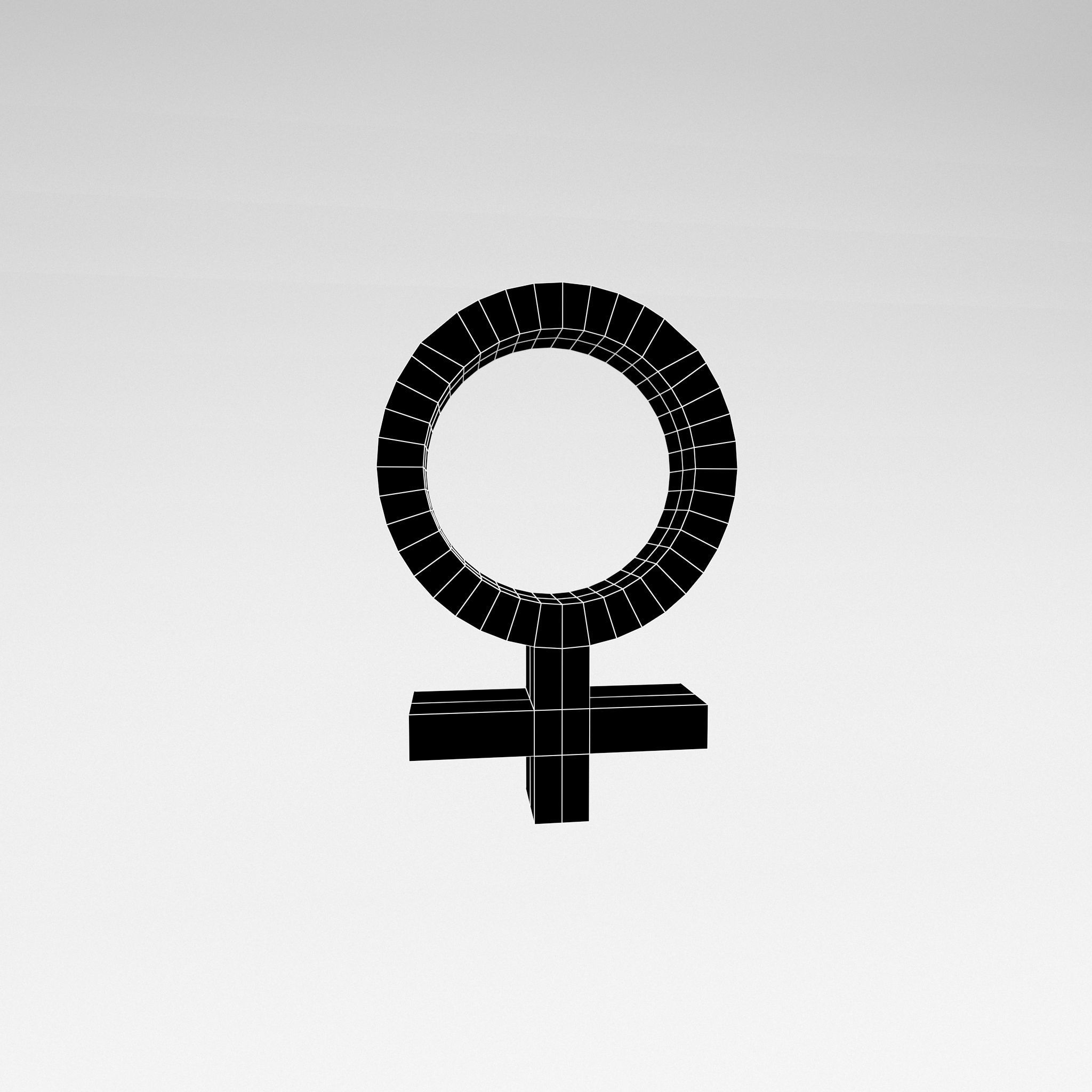 Venus Symbol v1 004 Low-poly 3D model_4