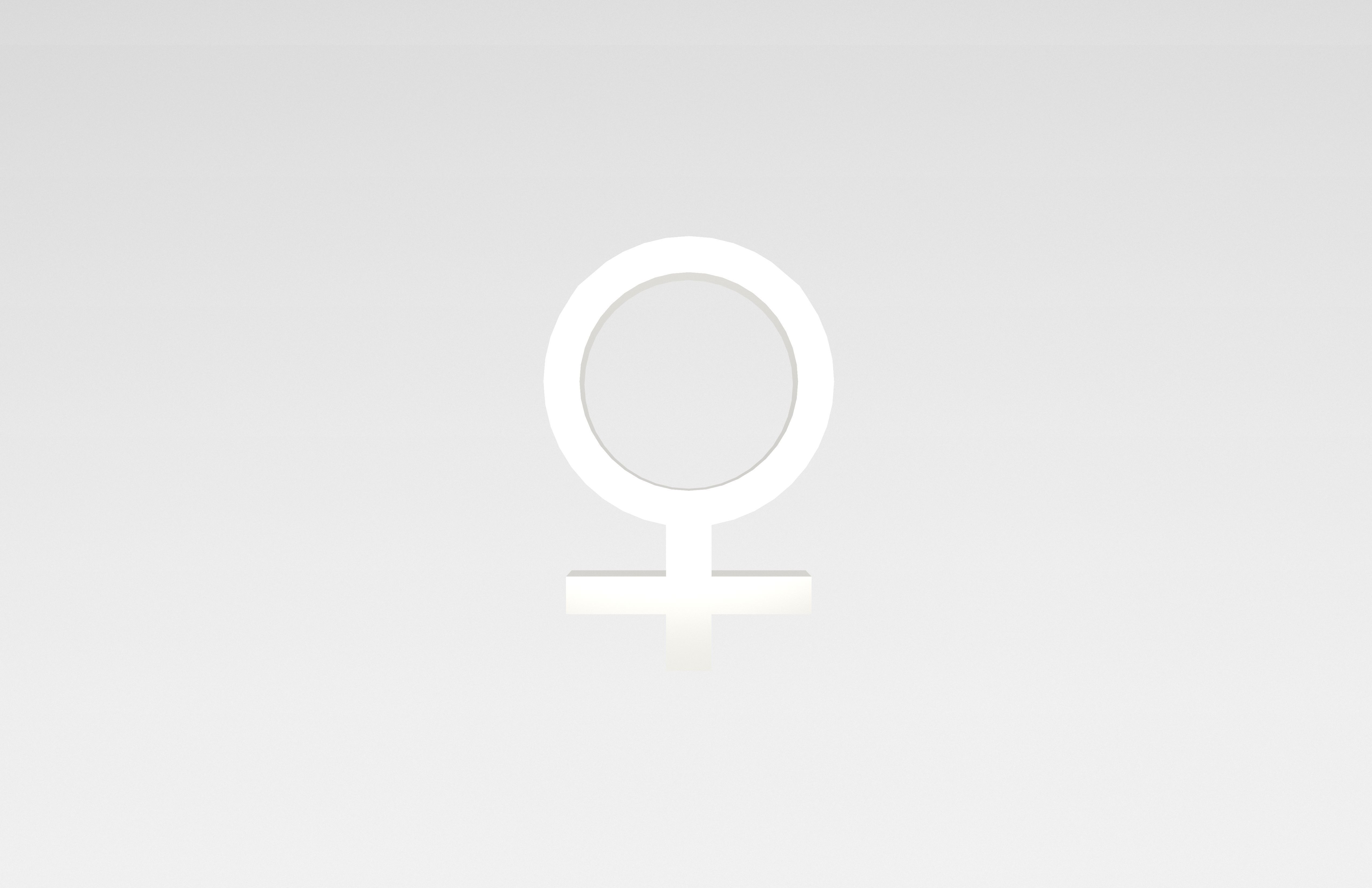 Venus Symbol v1 004 Low-poly 3D model_1