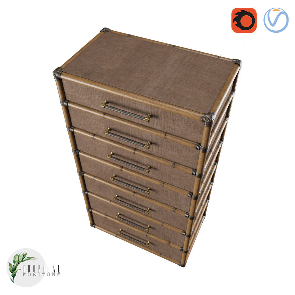 Tropical - BRIDGETOWN CHEST 3D model_3