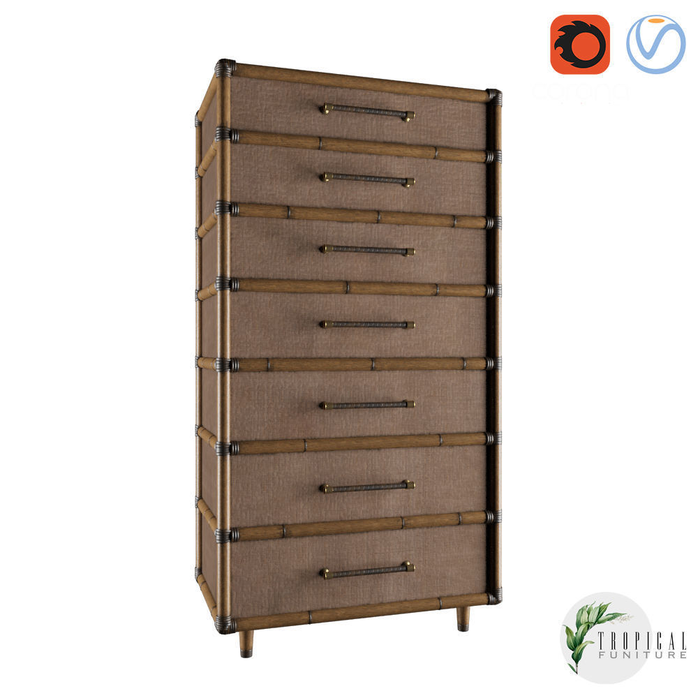 Tropical - BRIDGETOWN CHEST 3D model_1
