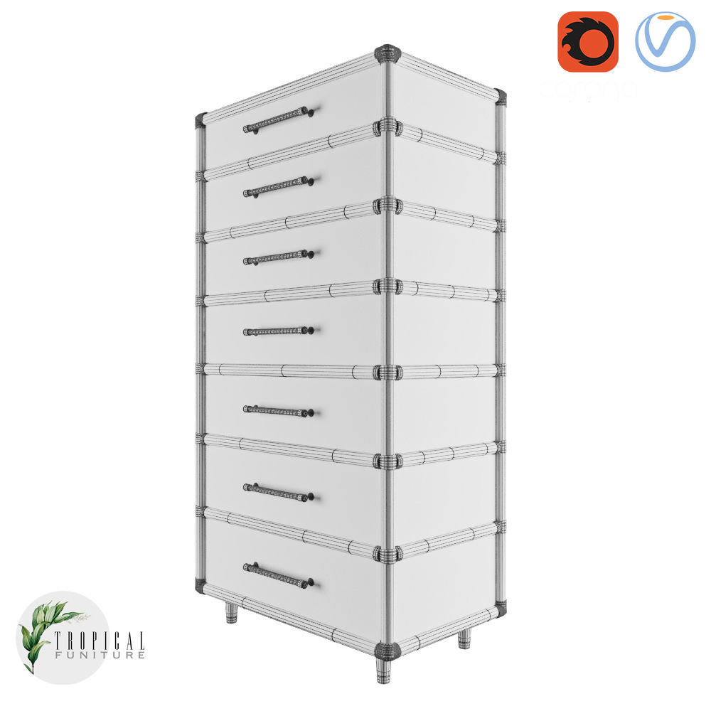 Tropical - BRIDGETOWN CHEST 3D model_4