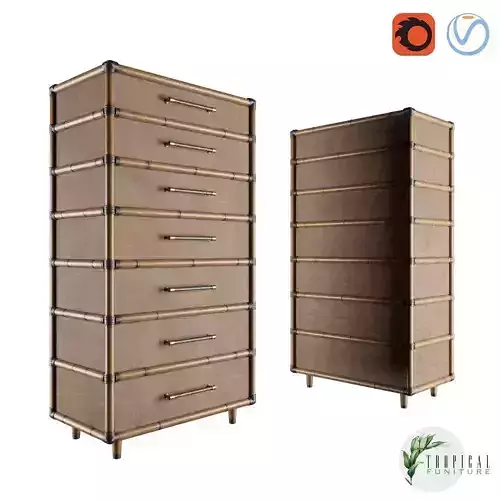 Tropical - BRIDGETOWN CHEST 3D model
