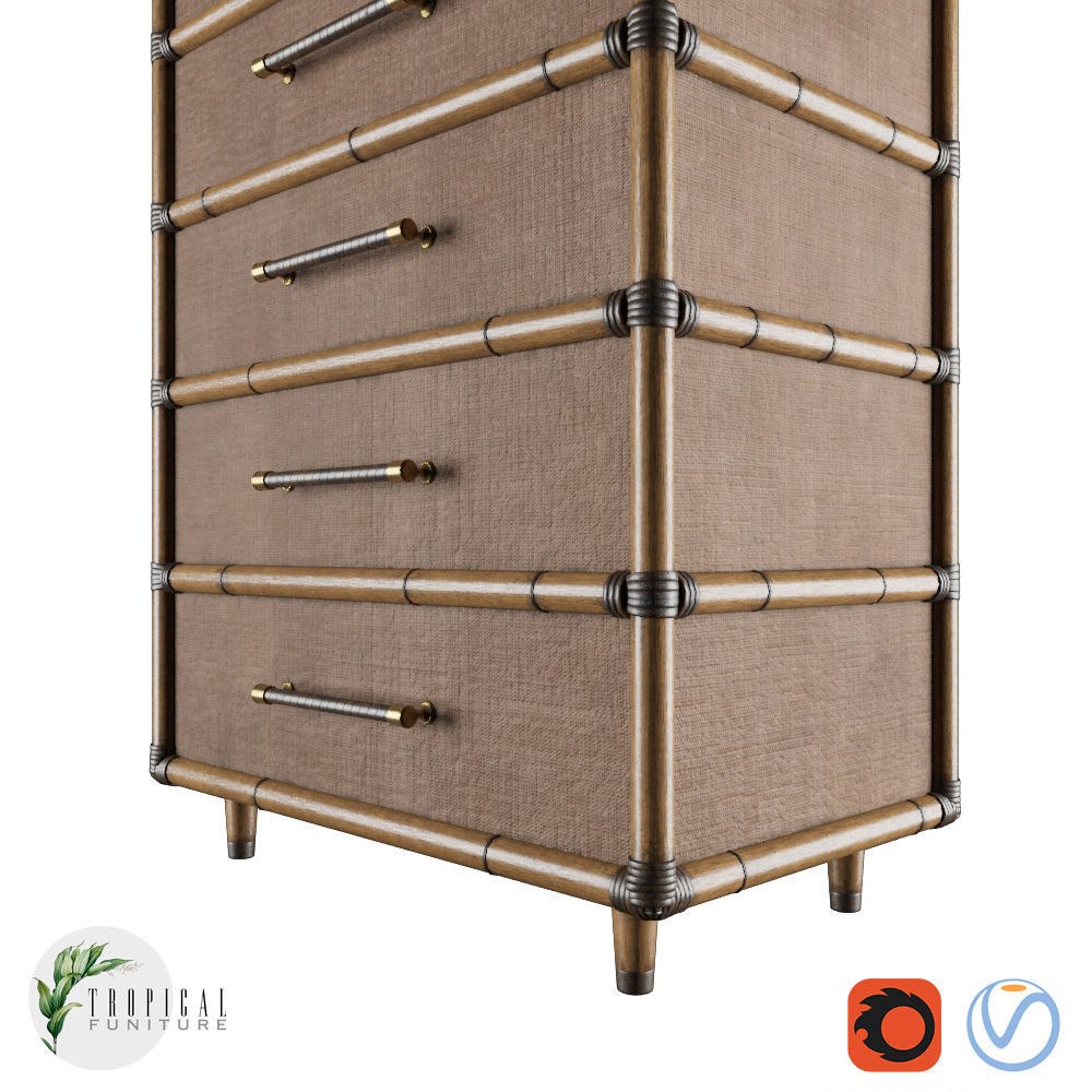 Tropical - BRIDGETOWN CHEST 3D model_2