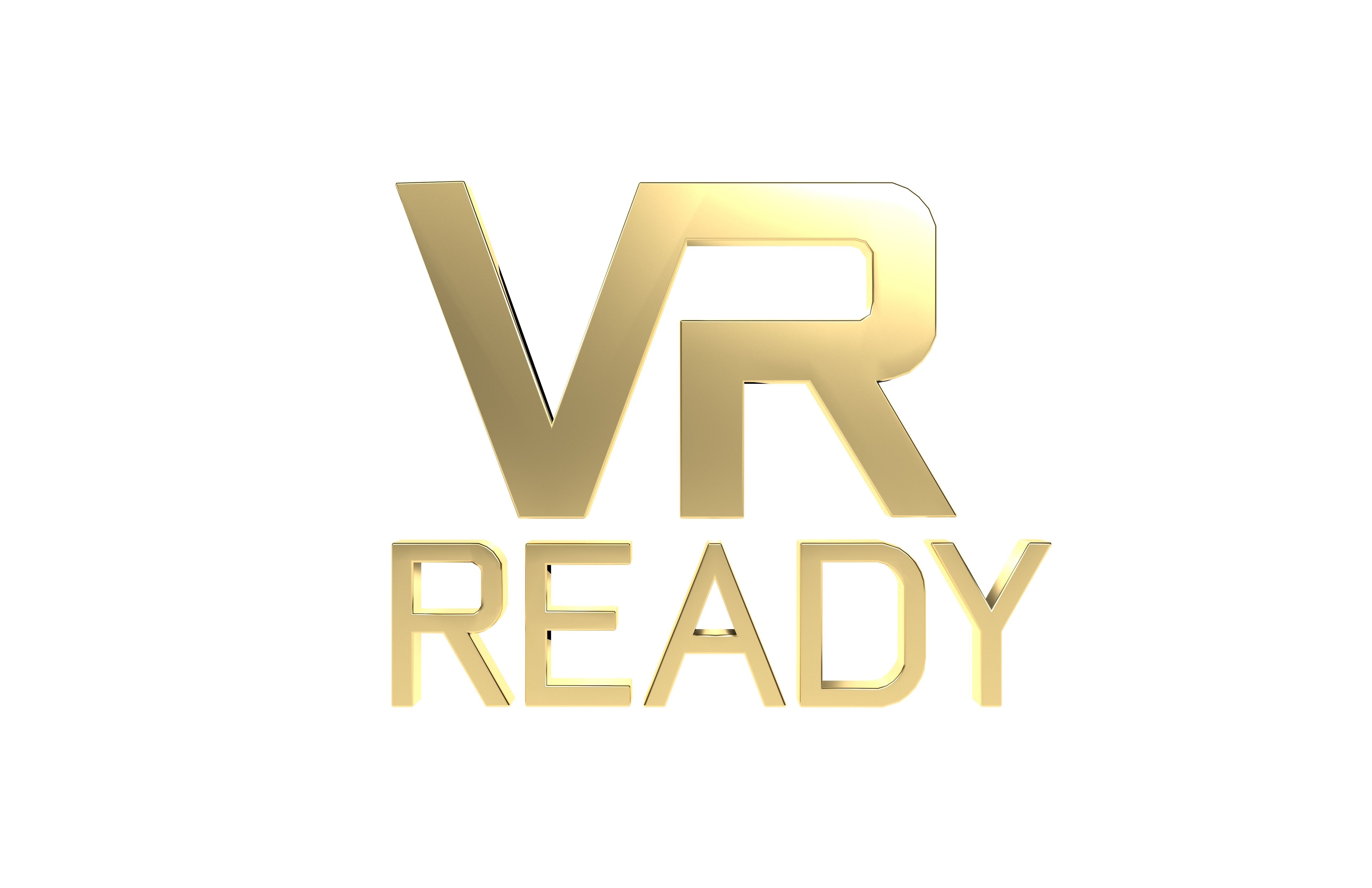 VR Ready Symbol v1 005 Low-poly 3D model_1