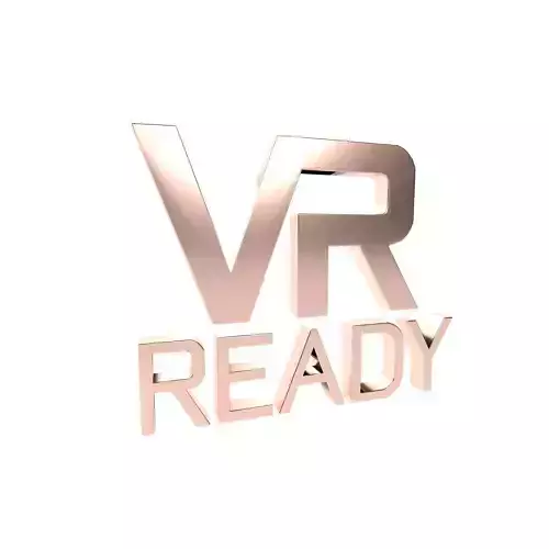 VR Ready Symbol v1 007 Low-poly 3D model
