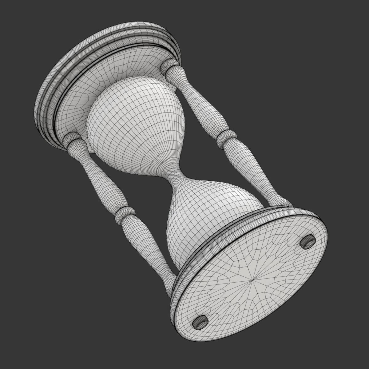 Hourglass animation 3D model_12