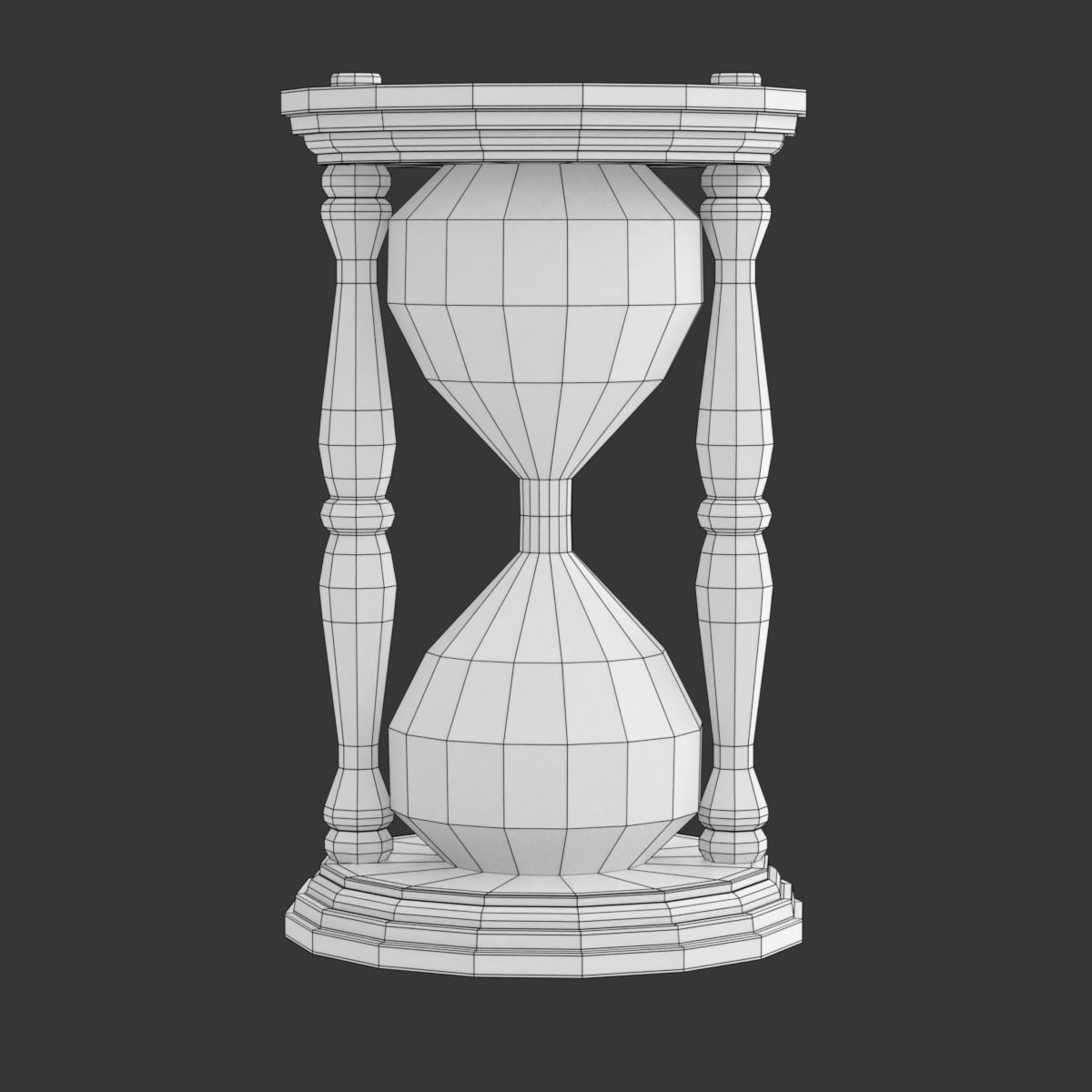 Hourglass animation 3D model_9