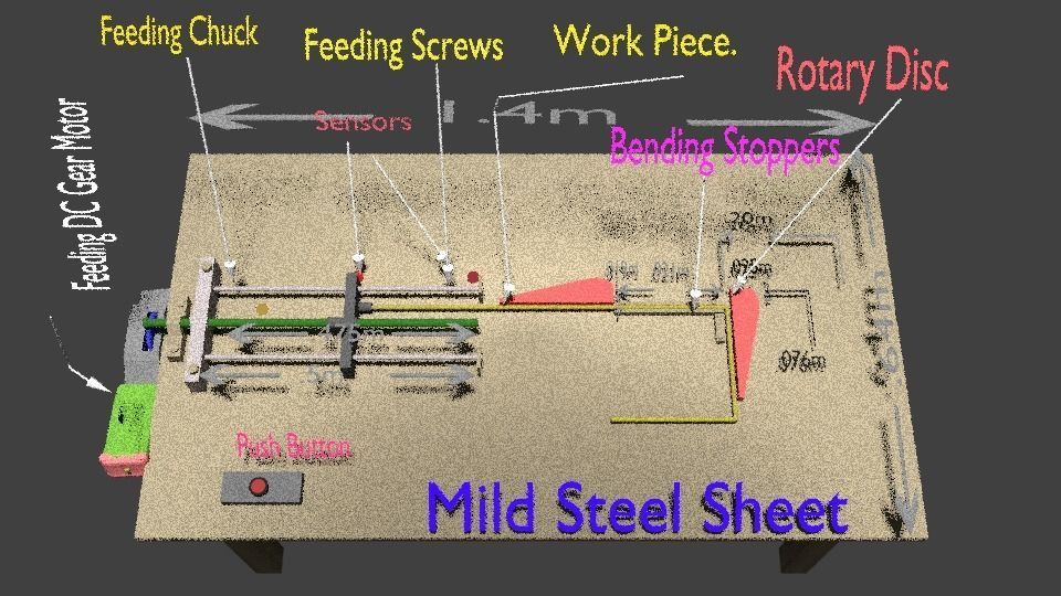 Rod Bending Machine 3d Model 3D model_91