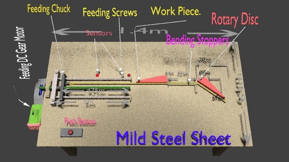 Rod Bending Machine 3d Model 3D model_7