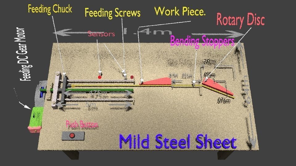 Rod Bending Machine 3d Model 3D model_10