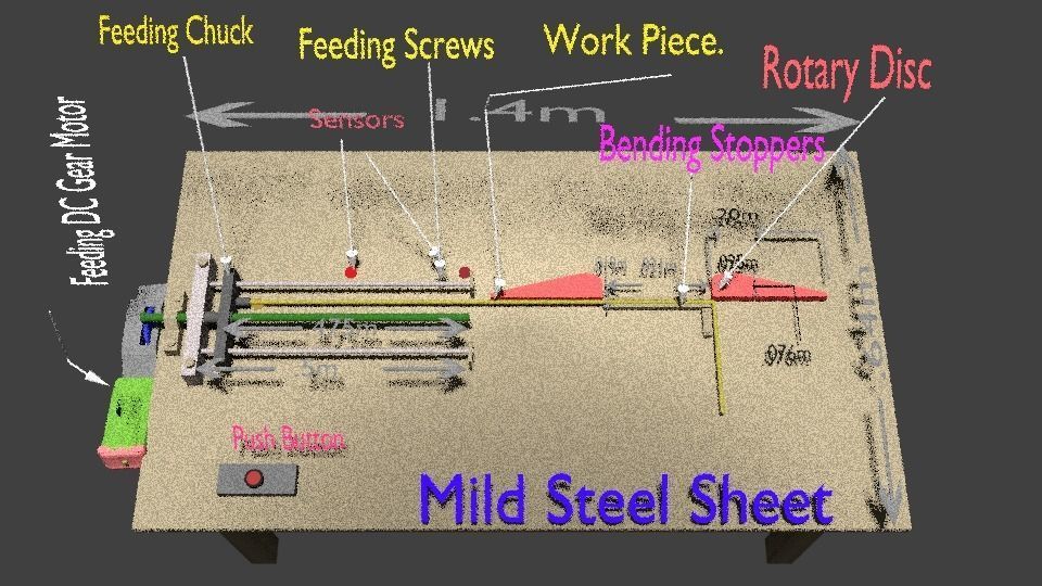 Rod Bending Machine 3d Model 3D model_30