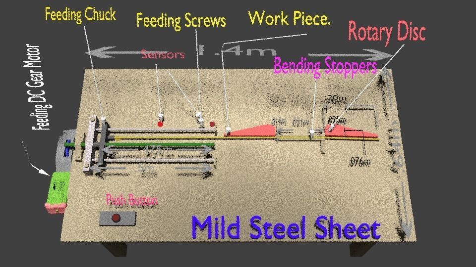 Rod Bending Machine 3d Model 3D model_2