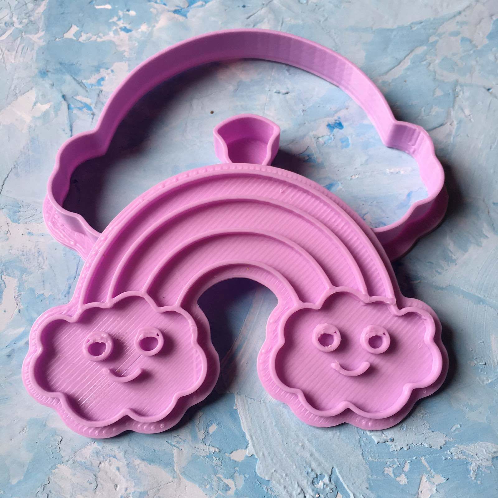 Rainbow cookie cutter stl file 3D print model 3D print model_2