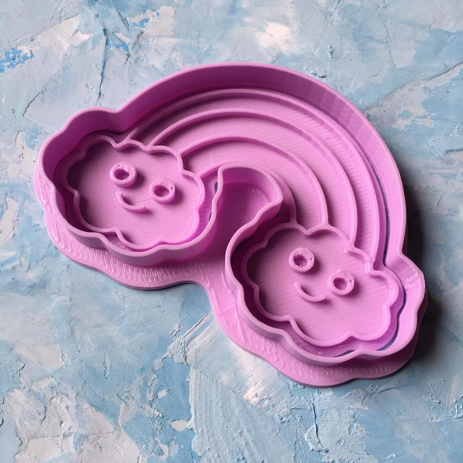 Rainbow cookie cutter stl file 3D print model 3D print model_1