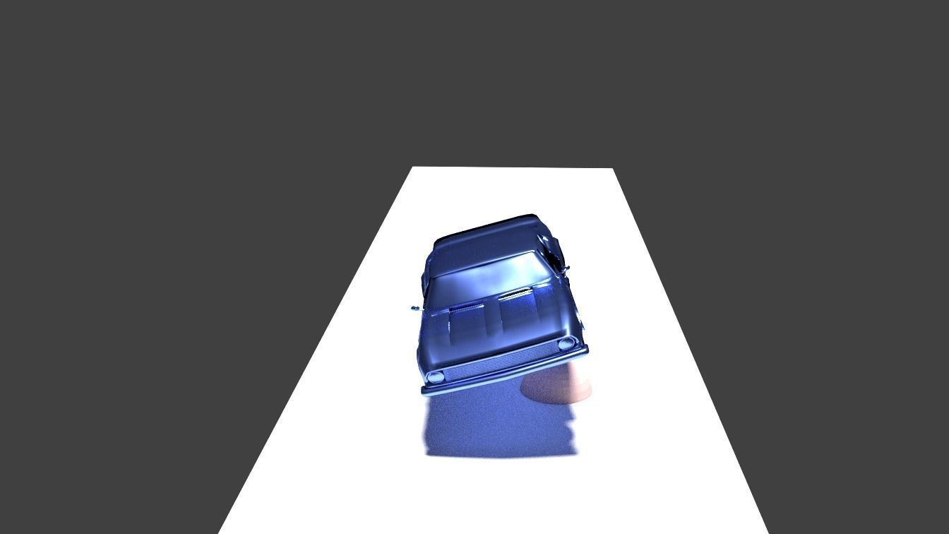 Blender Car Accident animation 3D model_3