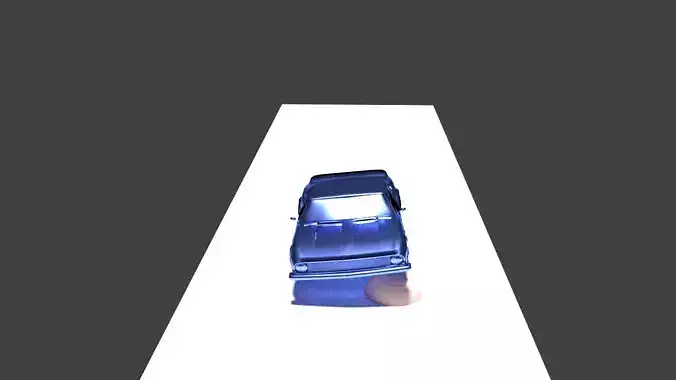 Blender Car Accident animation 3D model