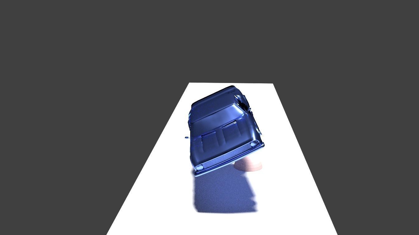 Blender Car Accident animation 3D model animated CGTrader