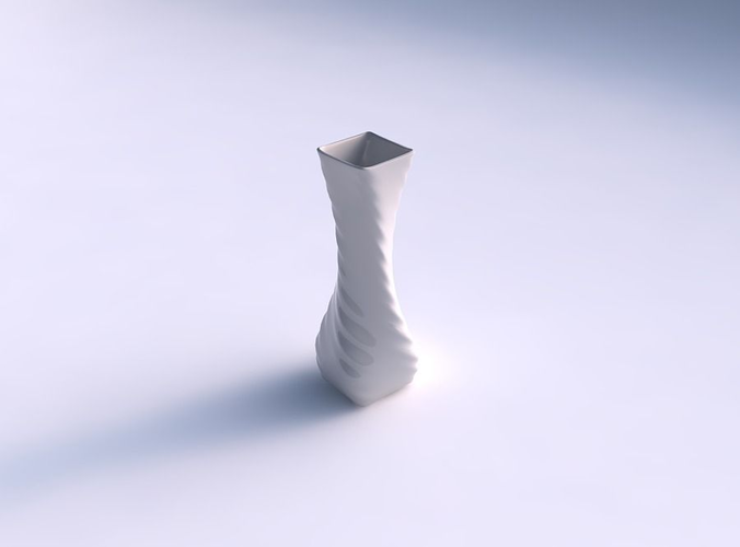 Vase twisted larger opening quadratic with relaxed large twists