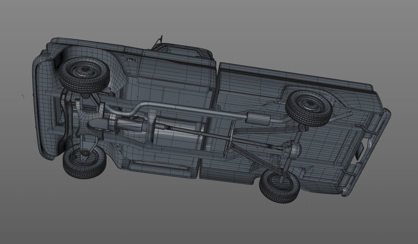 CHEVY C10 283 V8 PICKUP 1966 3D model_17