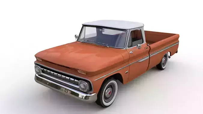 CHEVY C10 283 V8 PICKUP 1966 3D model