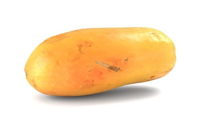Papaya 01 - Photorealistic  Scan Low-poly 3D model 7